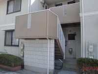 鹿児島市　Nハイツ様　階段部塗装　外壁スタジオ滝の神