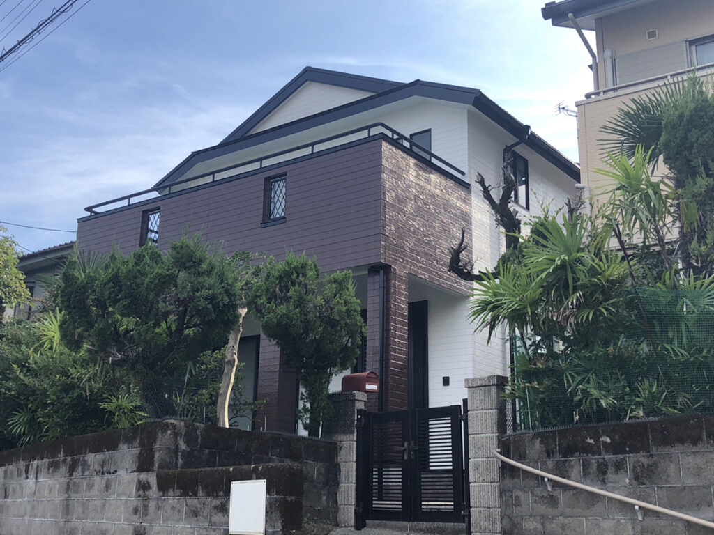I様邸　鹿児島市　外壁・屋根塗装、板金工事★施工事例 【外壁スタジオ滝の神】鹿児島市・姶良市・日置市・外壁塗装・屋根塗装・雨漏り診断