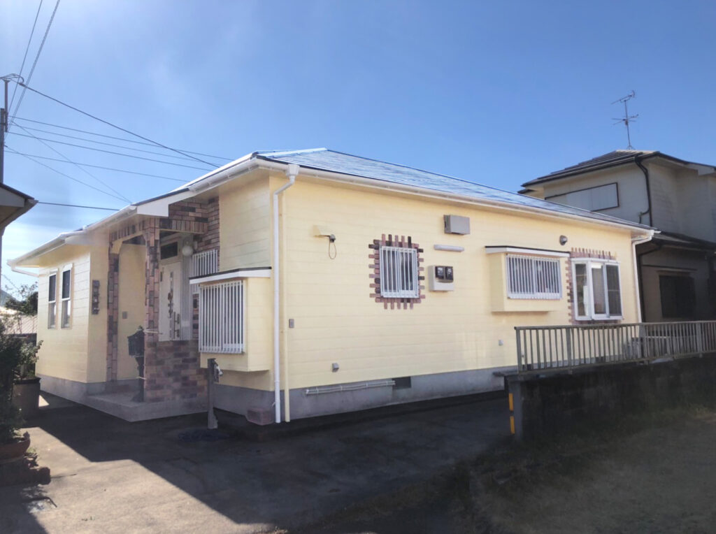 H様邸　鹿児島市　外壁屋根塗装★施工事例 【外壁スタジオ滝の神】鹿児島市・姶良市・日置市・外壁塗装・屋根塗装・雨漏り診断