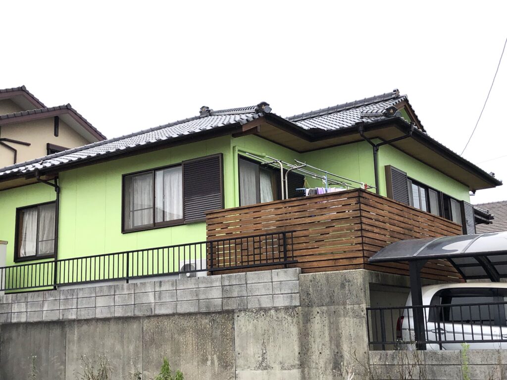 S様邸　鹿児島市　外壁塗装・雨漏り修繕工事★施工事例 【外壁スタジオ滝の神】鹿児島市・姶良市・日置市・外壁塗装・屋根塗装・雨漏り診断